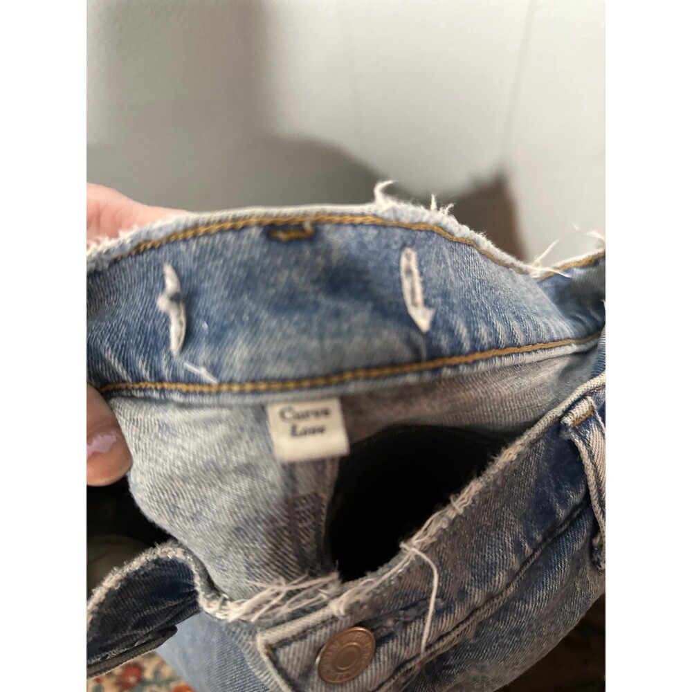 Abercrombie & Fitch Blue The 90s Straight Ultra High Rise Jeans - Picture 3 of 3